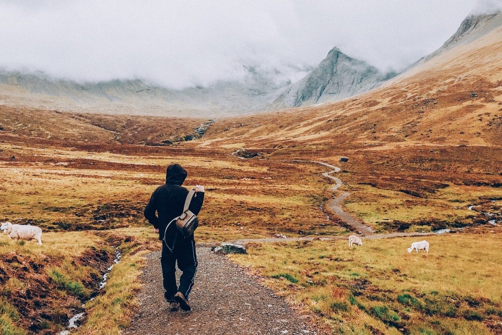 Path forward representing goal-setting journey