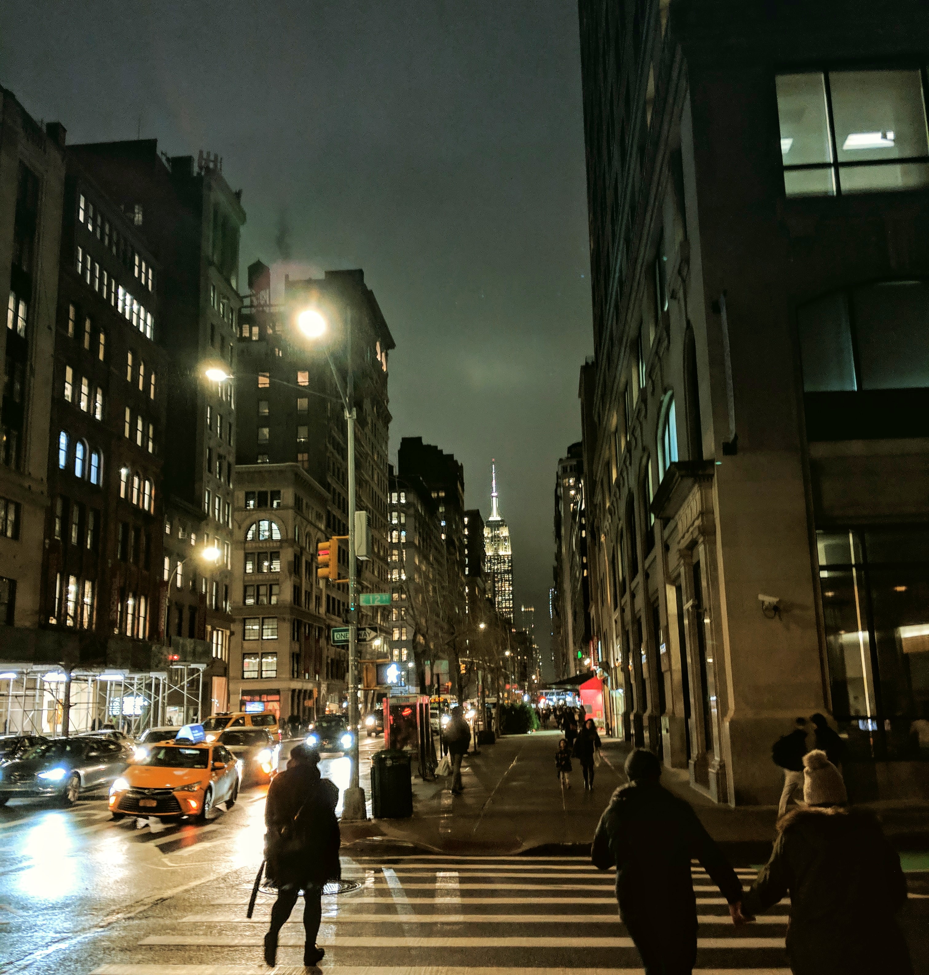 New York City at night skyline