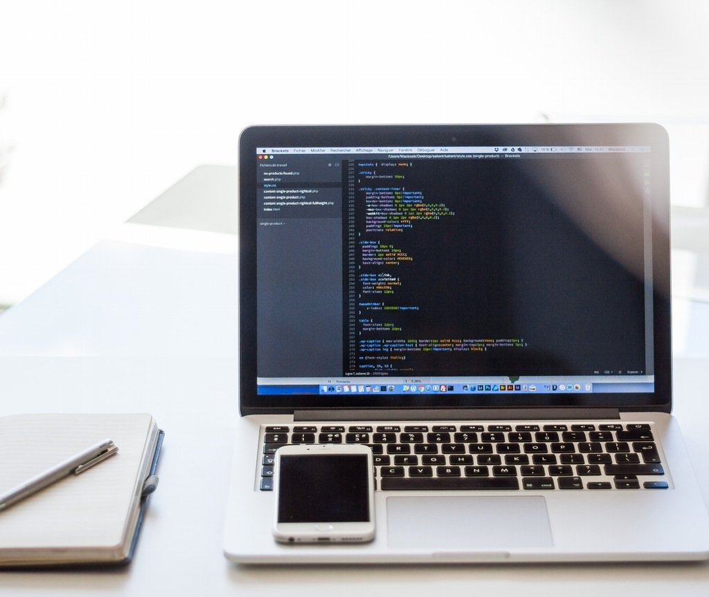 Code on screen during Predix hackathon
